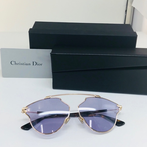 NWT Dior DIORSOREALPOP 06JU1 Violet / Gold Havana - Picture 2 of 8